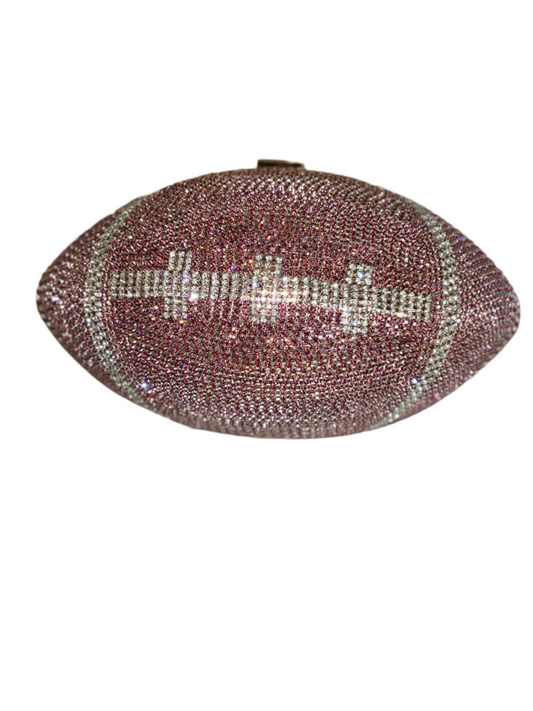 Football Rhinestone Clutch