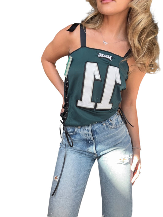 Eagles Jersey Corset Top