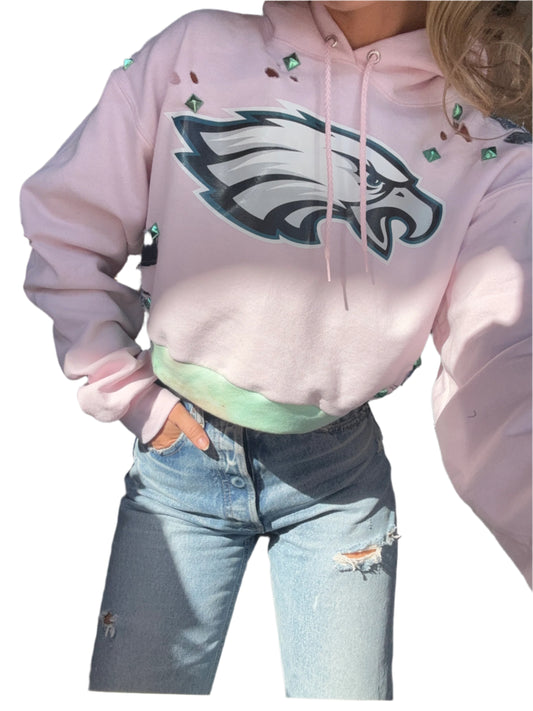 Vintage Pink Eagles Sweatshirt