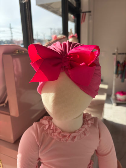 Jersey Girl Bow Turban - Nylon Bow