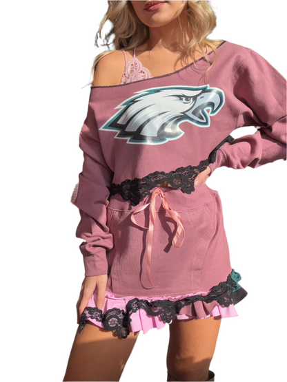 Plum Eagles Skirt Set