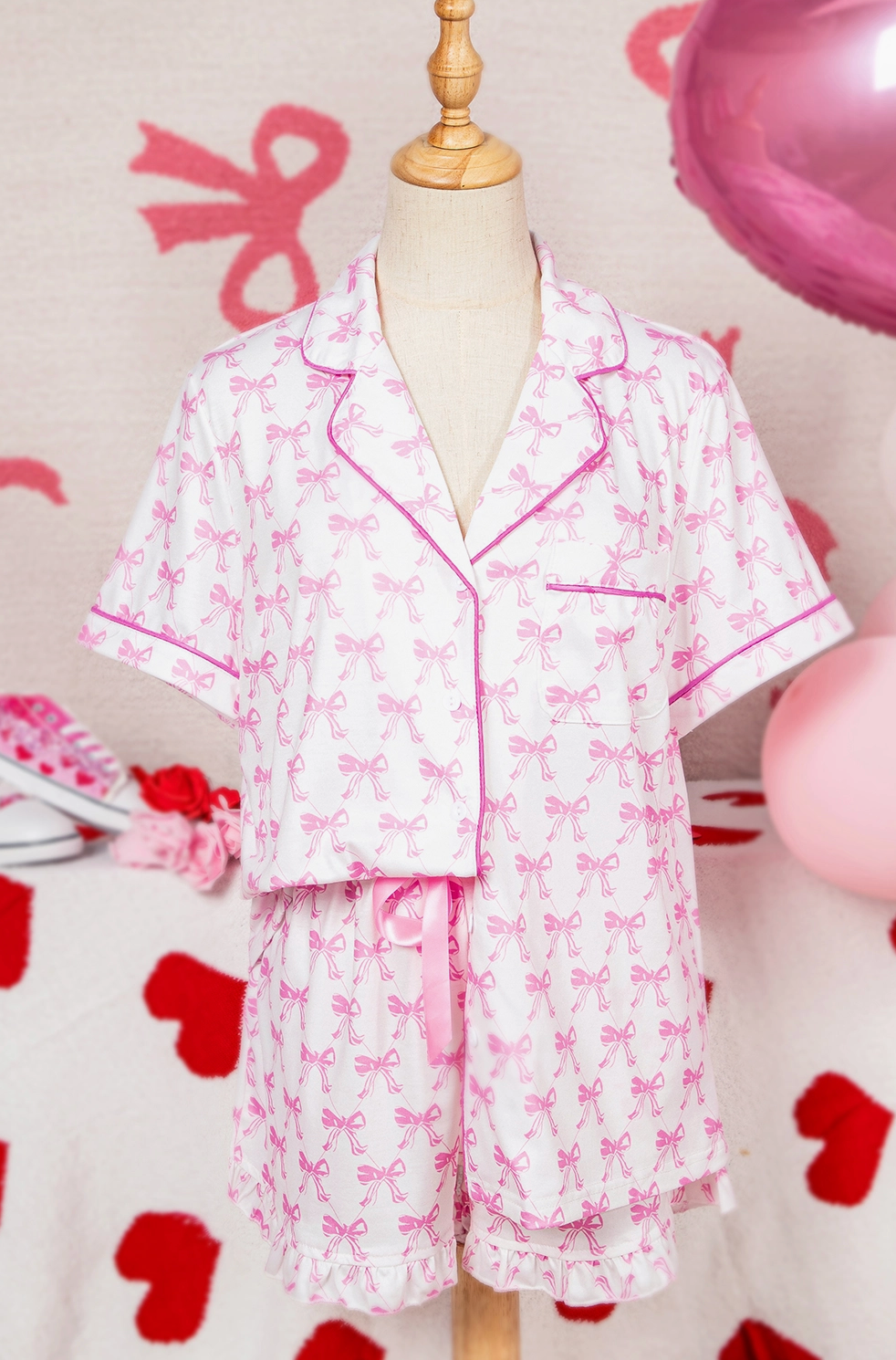 Bow Knot Sleepwear Set