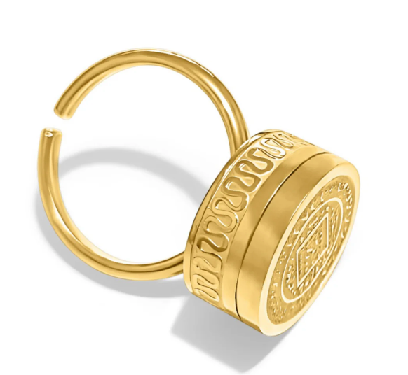 14K Boho Lip Balm Ring