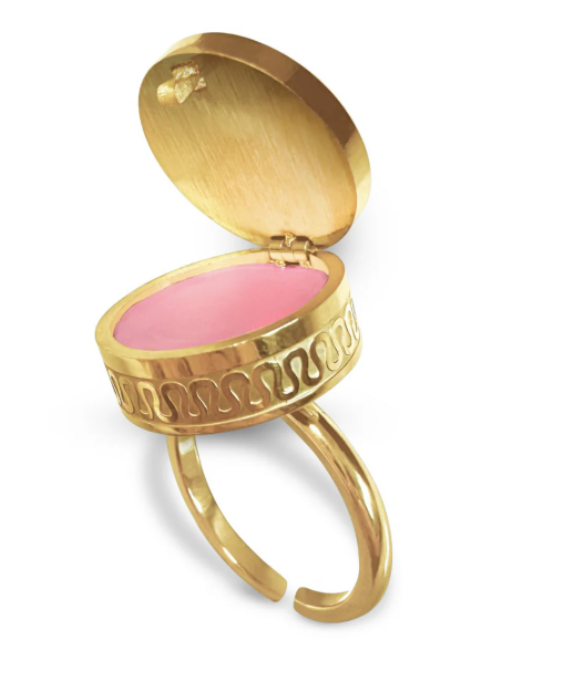 14K Boho Lip Balm Ring